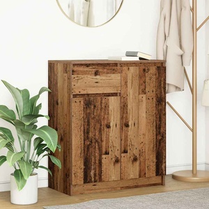 vidaXL Бюфет с чекмеджета, старо дърво, 71x35x84 см, инженерно дърво (861596)
