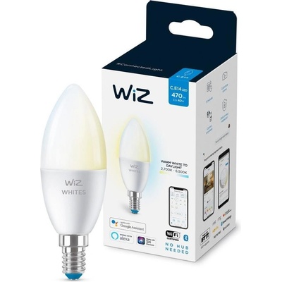 WiZ LED Stmievateľná žiarovka C37 E14/4,9W/230V 2700-6500K CRI 90 Wi-Fi WiZ WI0007