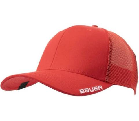 Bauer Team Mesh Snapback Red