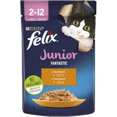 Котешка храна Felix пиле Junior 85гр