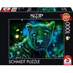 Schmidt Spiele Пъзел Schmidt от 1000 части - Синьо-зелена пантера (58517)