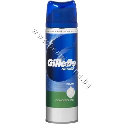 Gillette Пяна Gillette Series Foam Conditioning, p/n GI-1300037 - Подхранваща пяна за бръснене с каково масло (GI-1300037)
