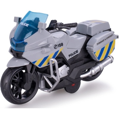 Mikro Motorka policejní CZ 16cm na zpětný chod