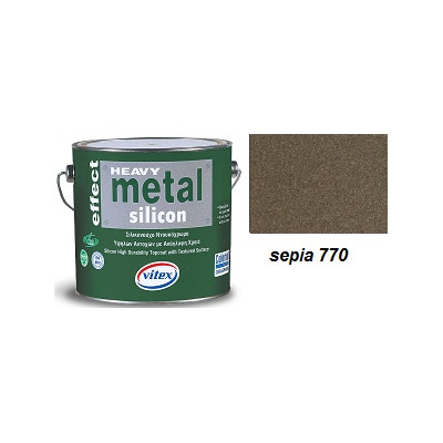 Vitex Heavy Metal Silicon Effect - štrukturálna kováčska farba 770 Sepia 2,25L 0569