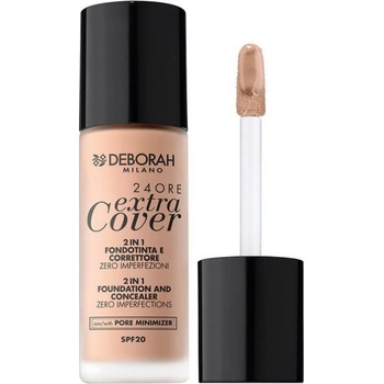 Deborah Milano vysoko krycí make-up 24ore Extra Cover 02 Beige 30 ml