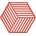 Zone Denmark Hexagon Поставка за горещи съдове, червена (36549)