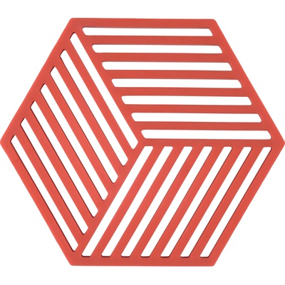 Zone Denmark Hexagon Поставка за горещи съдове, червена (36549)