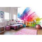 DIMEX ART Самозалепваща се флизелинова фототапета цветна експлозия на прах 375 x 250 см