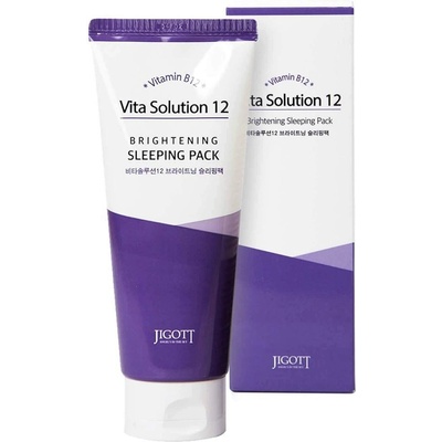 Jigott Нощна озаряваща маска с витамини Jigott Vita Solution 12 Brightening Sleeping Pack