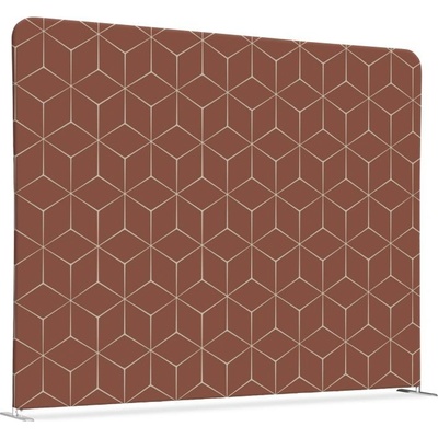 Jansen Display Oboustranný Hexagon rezavý 150 x 150 cm