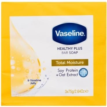 Vaseline Healthy Plus Bar Soap Total Moisture хидратиращ твърд сапун 3x75 g унисекс