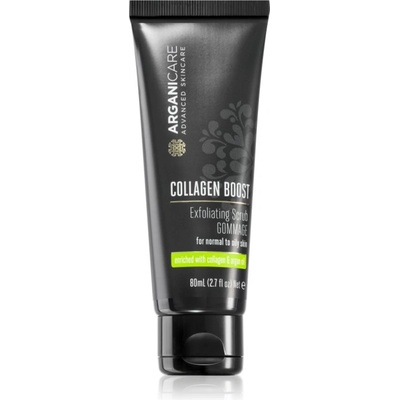 Arganicare Collagen Boost Exfoliating Scrub пилинг за лице за нормална към мазна кожа 80ml