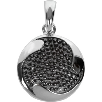 Silver Cat Strieborný prívesok s čiernymi zirkónmi SC086