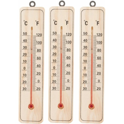 Verk 07185 Teploměr venkovní 22 cm dřevěný, 3 ks – Zbozi.Blesk.cz