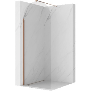 Mexen Kioto-Q душ стена Walk-in 80 x 200 cm, прозрачна 8 мм, розово злато - 800-080-101-60-00-Q (800-080-101-60-00-Q)