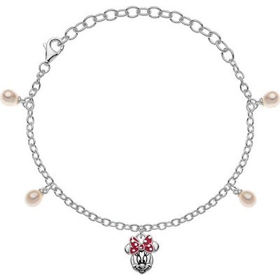 Disney Slušivý strieborný náramok Minnie Mouse BS00001SMAL-5.CS