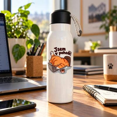 Tlapková manufaktura termoska s vlastním motivem 500 ml