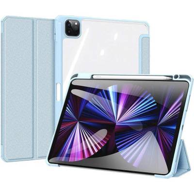 Dux Ducis Toby Tablet Case - хибриден удароустойчив кейс с отделение за Apple Pencil 2 за iPad Air 4 (2020) (син)