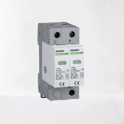 NOARK Electric Ex9UE2 Катоден отводител тип 2, Imax 40kA, 2P, Uc275VAC - 103351 (103351)