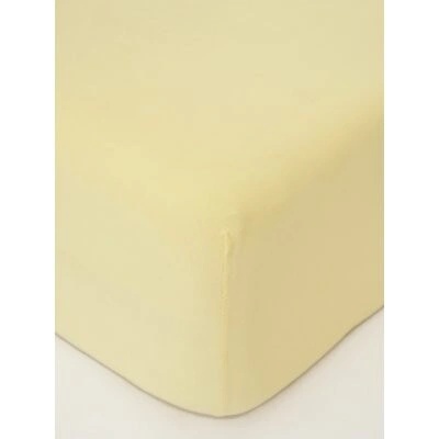 MKLozkoviny.sk Jersey plachta Classic pastelová žltá 60x120