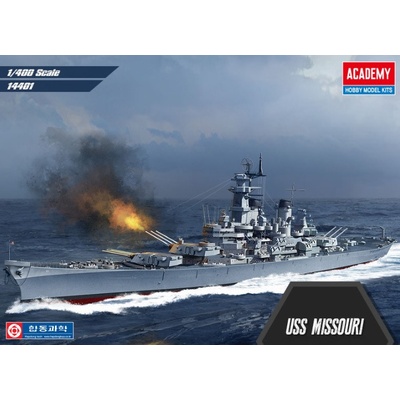 Academy Model Kit loď 14401 USS Missouri BB-63 1:400