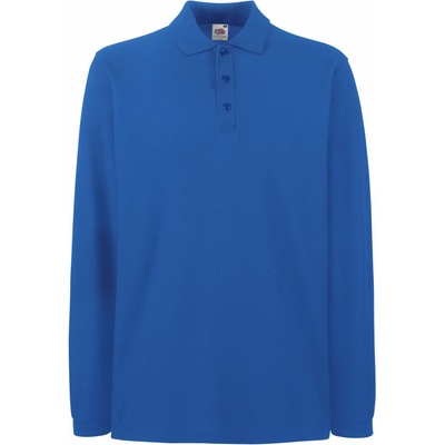Fruit of the Loom premium polo lsl / Мъжка поло тениска с дълъг ръкав - кралско синьо m (16331045002)