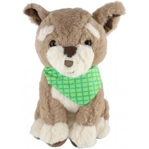 Teddies Кученце седящо с шал плюш 26см (56800326)