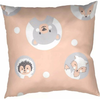 Dadka bavlna Zvieratká marhuľová 40 x 50 cm