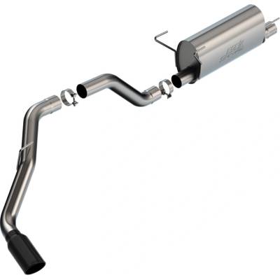 Borla " Cat-Back výfukový systém ""S-Type"" pro Ram 2500/3500 6.4l V8 AT, 2WD/4WD, 2/4-dvéř., RC/LB, CC/SB, CC/LB, MC/SB, r.v. 2019-2022 černé " – Hledejceny.cz