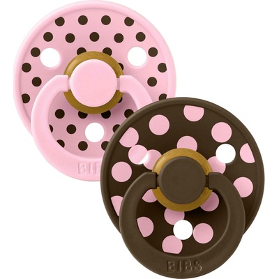 Bibs Studio Colour cumlíky z prírodného kaučuku 2ks Baby Pink / Mocha