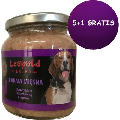 Leopold Adult s kuracím a mrkvou 6 x 300 g