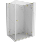 Mexen Lunar L душ кабина с отваряща се врата дясна 95 x 90 см, прозрачна, златна (834L-095-090-50-00-P)