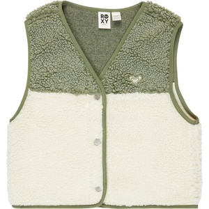 Roxy Детски поларен елек Roxy Kid's Iconic Color Block Fleece vest - Oil Green - размер 8 Years (703-6961-0113)