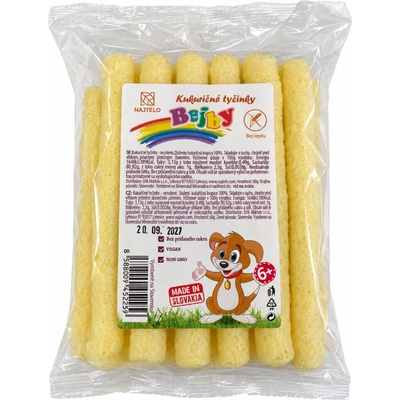 Najtelo kukuričné tyčinky trubičky bez lepku 60 g