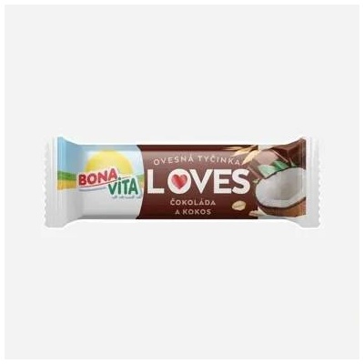 BonaVita Ovesná tyčinka Loves čokoláda a kokos 12 x 40 g