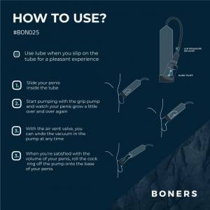 Boss of Toys Boners Penispump No. 2 - Advanced Vacuum System, Large Size