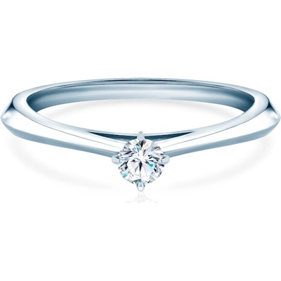 SAVICKI Годежен пръстен The Light: бяло злато, лабораторен диамант