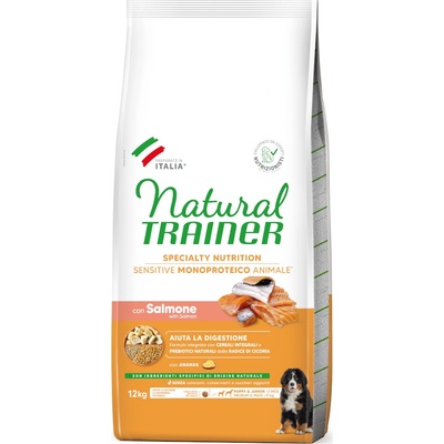 Natural Trainer Sensitive Puppy & Junior Medium & Maxi losos 2 x 12 kg