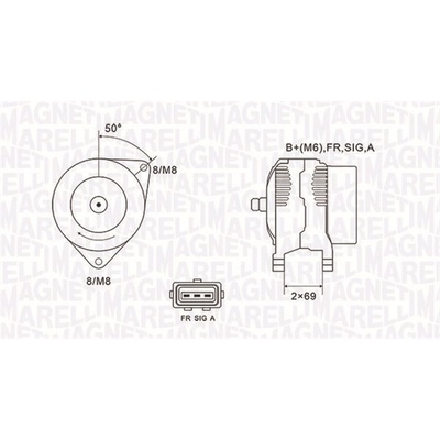 Alternátor MAGNETI MARELLI 063731857010