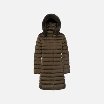 GEOX Хаки дамска пухена яка Geox Bettanie Geox | Zelen | ЖЕНИ | XS