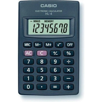 Casio Kalkulačka kapesní, 8místný displej, CASIO HL-4T
