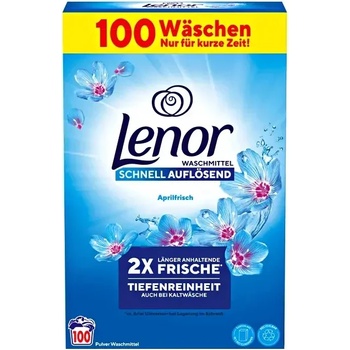 Lenor Aprilfrish прах за бяло и цветно пране 100 дози немски