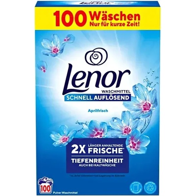 Lenor Aprilfrish прах за бяло и цветно пране 100 дози немски