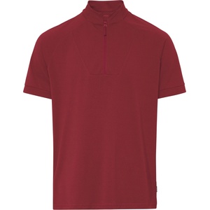 Vaude Мъжка фланелка с къс ръкав за колоездене Vaude Adlux Half Zip Shirt Cycling jersey - Carmine (056-3952-0111)
