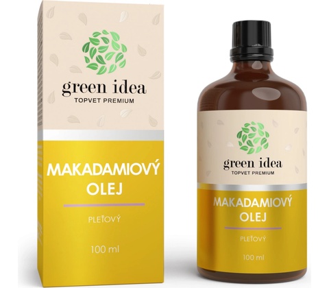 Green idea Makadamový olej 100 % s vitaminem E 100 ml