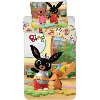 Jerry Fabrics obliečky Zajačik Bing a Flop v Herni 100 x 135 cm 40 x 60 cm