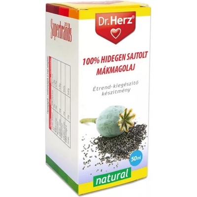 Dr.Herz 100% makový olej lisovaný za studena 50 ml