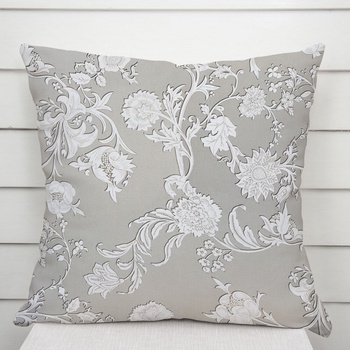 Biante PM-021 zámocké kvety na sivobéžovom 30 x 50 cm