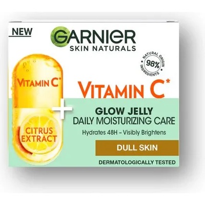 Garnier Skin Naturals Vitamin C Glow Jelly - Хидратиращ гел за ежедневна грижа на кожата с витамин C