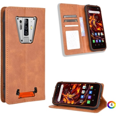 Blackview BV6900 Retro Style Wallet Кожен Калъф и Протектор